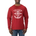 thumbnail image 1 of Wild Bobby, My Savior Is Tougher Than Nails Revelation 1:18, Inspirational Christian, Men Long Sleeve Shirt, Red, XX-Large, 1 of 5