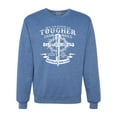 thumbnail image 1 of Wild Bobby, My Savior Is Tougher Than Nails Revelation 1:18, Inspirational Christian, Unisex Crewneck Graphic Sweatshirt, Vintage Heather Blue, 3X-Large, 1 of 5