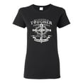 thumbnail image 1 of Wild Bobby, My Savior Is Tougher Than Nails Revelation 1:18, Inspirational Christian, Women Graphic Tee, Black, Large, 1 of 5