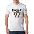 thumbnail image 1 of Wild Bobby, My Savior is Tougher than Nails Bible Verse | Male Inspirational/Christian Premium Tri Blend T-Shirt, Heather White, Small, 1 of 3