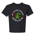 thumbnail image 1 of Wild Bobby My Teacher Survived 100 Days of Me Funny Dinosaur Cool Dino, 100 Days of School 2024 2025 Design for Kids Youth Boys Girls School Unisex Boys Girls Graphic Youth T-Shirt, 1 of 6