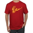 thumbnail image 1 of Wild Bobby, Mythical Fiery Phoenix, Pop Culture, Men Graphic Tees, Red, 2XL, 1 of 3
