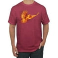 thumbnail image 1 of Wild Bobby, Mythical Fiery Phoenix, Pop Culture, Men Graphic Tees, Vintage Heather Red, 5XL, 1 of 3