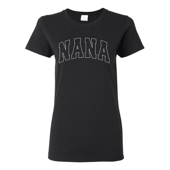 Wild Bobby NANA Varsity Letters Women Graphic Tee