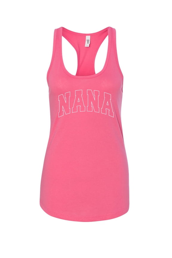 NANA Varsity Letters Women Racerback Tank Top