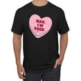 thumbnail image 1 of Wild Bobby Nah I'm Good Pink Candy Heart, Cute Funny Valentine's Day Men Tee, 1 of 6