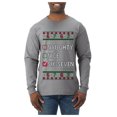 thumbnail image 1 of Wild Bobby Naughty Nice 6 7 Checklist Christmas Sweater | Funny Holiday Men Long Sleeve Shirt, 1 of 4