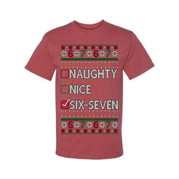 Wild Bobby Naughty Nice 6 7 Checklist Christmas Sweater | Funny Holiday Men Tee