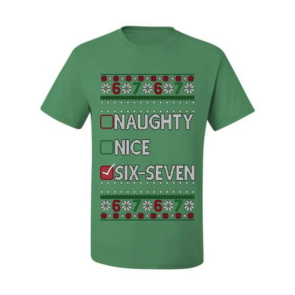Wild Bobby Naughty Nice 6 7 Checklist Christmas Sweater | Funny Holiday Men Tee