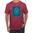 thumbnail image 1 of Wild Bobby, Neon Celtic Cross, Inspirational/Christian, Men Graphic Tees, Vintage Heather Red, 4XL, 1 of 3