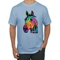 thumbnail image 1 of Wild Bobby, Neon Rainbow Horse Animal Lover Men's Graphic T-Shirt, Light Blue, X-Large, 1 of 3