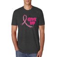 thumbnail image 1 of Wild Bobby, Never Give Up Fight Cancer, Breast Cancer Awareness, Men Premium Tri Blend Tee, Vintage Black, XX-Large, 1 of 4