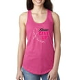 thumbnail image 1 of Wild Bobby, Never Give Up Fight Cancer, Breast Cancer Awareness, Women Racerback Tank Top, Raspberry, Medium, 1 of 4