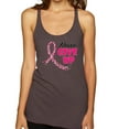 thumbnail image 1 of Wild Bobby, Never Give Up Fight Cancer, Breast Cancer Awareness, Women Tri-Blend Racerback Tank Top, Brown, Small, 1 of 4