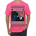 Wild Bobby Never Surrender Fist Pump 2024 Ugly Christmas Men Tee