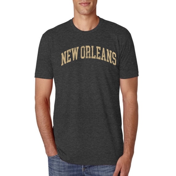 Wild Bobby New Orleans NO American Football Cities | Classic Varsity College Style Fantasy Fan, Trendy Team Streetwear Sports Mens Premium Tri Blend T-Shirt