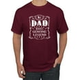 thumbnail image 1 of Wild Bobby, No. 1 Dad Genuine Legend Father's Day Men's Tee, Maroon, X-Large, 1 of 6