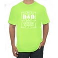 thumbnail image 1 of Wild Bobby, No. 1 Dad Genuine Legend Father's Day Men's Tee, Safety Green, Large, 1 of 6