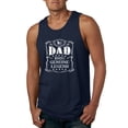 thumbnail image 1 of Wild Bobby, No. 1 Dad Genuine Legend Father's Day Mens Tank Top, Navy, XX-Large, 1 of 6