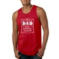 thumbnail image 1 of Wild Bobby, No. 1 Dad Genuine Legend Father's Day Mens Tank Top, Red, Medium, 1 of 6