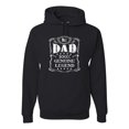 thumbnail image 1 of Wild Bobby, No. 1 Dad Genuine Legend Father's Day Unisex Hoodie Sweatshirt, Black, Small, 1 of 6