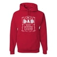 thumbnail image 1 of Wild Bobby, No. 1 Dad Genuine Legend Father's Day Unisex Hoodie Sweatshirt, Red, X-Large, 1 of 6