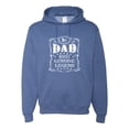 thumbnail image 1 of Wild Bobby, No. 1 Dad Genuine Legend Father's Day Unisex Hoodie Sweatshirt, Vintage Heather Blue, Medium, 1 of 6