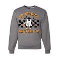 thumbnail image 1 of Wild Bobby No Diggity Boutta Bag it Up Ghost Bats Stars Pumpkin Halloween Orange and Black Halloween Unisex Crewneck Sweatshirt, Heather Grey, Small, 1 of 6