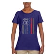 thumbnail image 1 of Wild Bobby, No One Fights Alone First Responder Dispatcher EMS Corrections Police Fire Military Unity, Pop Culture, Women Graphic Tee, Purple, Large, 1 of 4