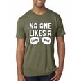 thumbnail image 1 of Wild Bobby, No One Likes A Shady Beach, Fashion, Men Premium Tri Blend Tee, Military Green, X-Large, 1 of 4