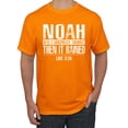 thumbnail image 1 of Wild Bobby Noah Was A Conspiracy Theorist Inspirational/Christian Men Graphic Tee, Orange, 5X-Large, 1 of 5
