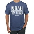 thumbnail image 1 of Wild Bobby Noah Was A Conspiracy Theorist Inspirational/Christian Men Graphic Tee, Vintage Heather Blue, XX-Large, 1 of 5