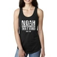 thumbnail image 1 of Wild Bobby Noah Was A Conspiracy Theorist Inspirational/Christian Women Racerback Tank Top, Black, Small, 1 of 5