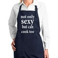 thumbnail image 1 of Wild Bobby, Not Only But Can Cook Too | Unisex Kitchen Utility Cooking Apron, Navy, Small, 1 of 1