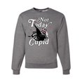 thumbnail image 1 of Wild Bobby Not Today Cupid Cute Funny Trash Panda Meme Valentine's Day Unisex Crewneck Sweatshirt, 1 of 6