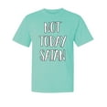 thumbnail image 1 of Wild Bobby,Not Today Satan Funny Witty, Streetwear, Garment-Dyed Washed Look Short Sleeve T-Shirt, Mint, Medium, 1 of 3