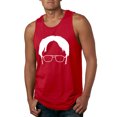 thumbnail image 1 of Wild Bobby, Office Dwight Glasses Face Silhouette Funny Schrute, Pop Culture, Men Graphic Tank Top, Red, X-Large, 1 of 4