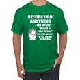 thumbnail image 1 of Wild Bobby, Office Dwight Quote Before I Do Anything, Pop Culture, Men Graphic Tee, Kelly, Large, 1 of 4
