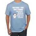 thumbnail image 1 of Wild Bobby, Office Dwight Quote Before I Do Anything, Pop Culture, Men Graphic Tee, Light Blue, 5X-Large, 1 of 4