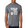 thumbnail image 1 of Wild Bobby, Office Dwight Quote Before I Do Anything, Pop Culture, Men Premium Tri Blend Tee, Premium Heather, X-Large, 1 of 4
