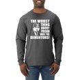 thumbnail image 1 of Wild Bobby, Office Prison Mike Dementors Michael Scott, Pop Culture, Men Long Sleeve Shirt, Heather Black, Small, 1 of 4
