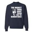 thumbnail image 1 of Wild Bobby, Office Prison Mike Dementors Michael Scott, Pop Culture, Unisex Crewneck Graphic Sweatshirt, Navy, Large, 1 of 4