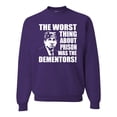 thumbnail image 1 of Wild Bobby, Office Prison Mike Dementors Michael Scott, Pop Culture, Unisex Crewneck Graphic Sweatshirt, Purple, X-Large, 1 of 4