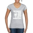 thumbnail image 1 of Wild Bobby, Office Prison Mike Dementors Michael Scott, Pop Culture, Women Standard V-Neck Tee, Heather Grey, Large, 1 of 4