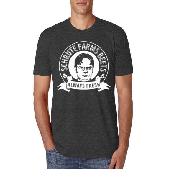 Wild Bobby, Office Schrute Farms Beets Always Fresh, Pop Culture, Men Premium Tri Blend Tee, Vintage Black, XX-Large