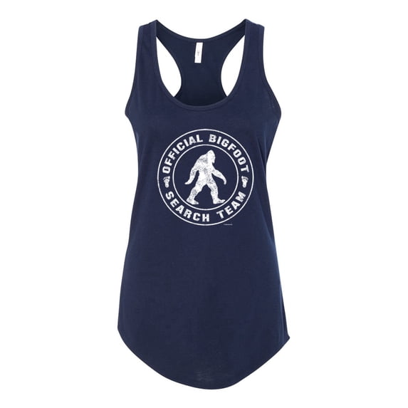 Wild Bobby Official Bigfoot Search Team Funny Sasquatch Pop Culture Women Racerback Tank Top