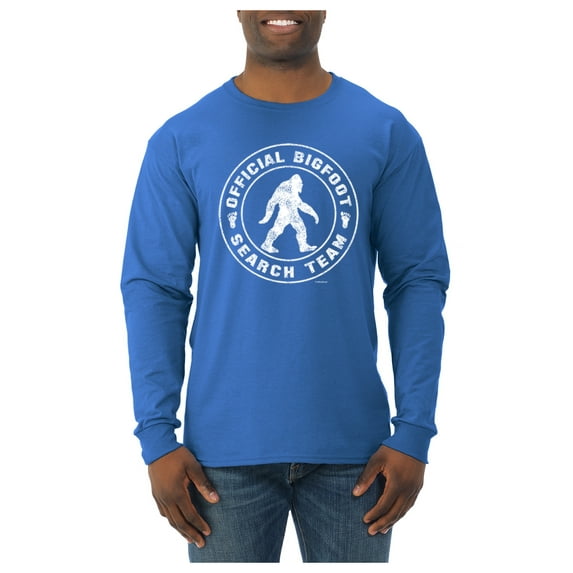 Wild Bobby Official Bigfoot Search Team Funny Sasquatch Pop Culture Men Long Sleeve Shirt