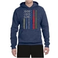 thumbnail image 1 of Wild Bobby, No One Fights Alone First Responder Dispatcher EMS Corrections Police Fire Military Unity, Pop Culture, Unisex Graphic Hoodie Sweatshirt, Vintage Heather Navy, 3X-Large, 1 of 4