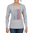 thumbnail image 1 of Wild Bobby, No One Fights Alone First Responder Dispatcher EMS Corrections Police Fire Military Unity, Pop Culture, Women Graphic Long Sleeve Tee, Heather Grey, X-Large, 1 of 4