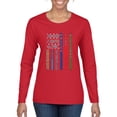 thumbnail image 1 of Wild Bobby, No One Fights Alone First Responder Dispatcher EMS Corrections Police Fire Military Unity, Pop Culture, Women Graphic Long Sleeve Tee, Red, Medium, 1 of 4